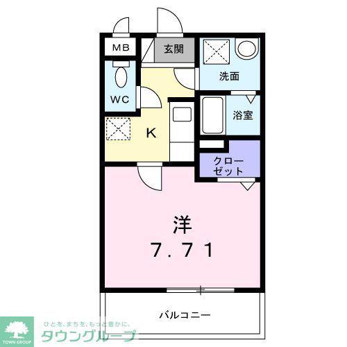 さくらテラス(1K/3階)の間取り写真