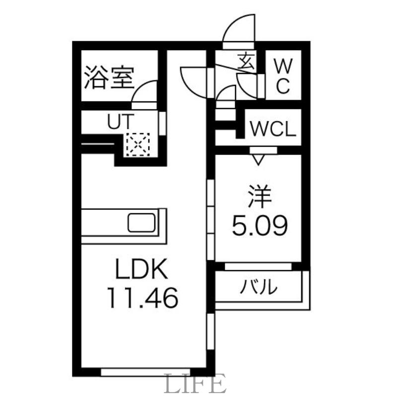 MCDIARMID(1LDK/4階)の間取り写真