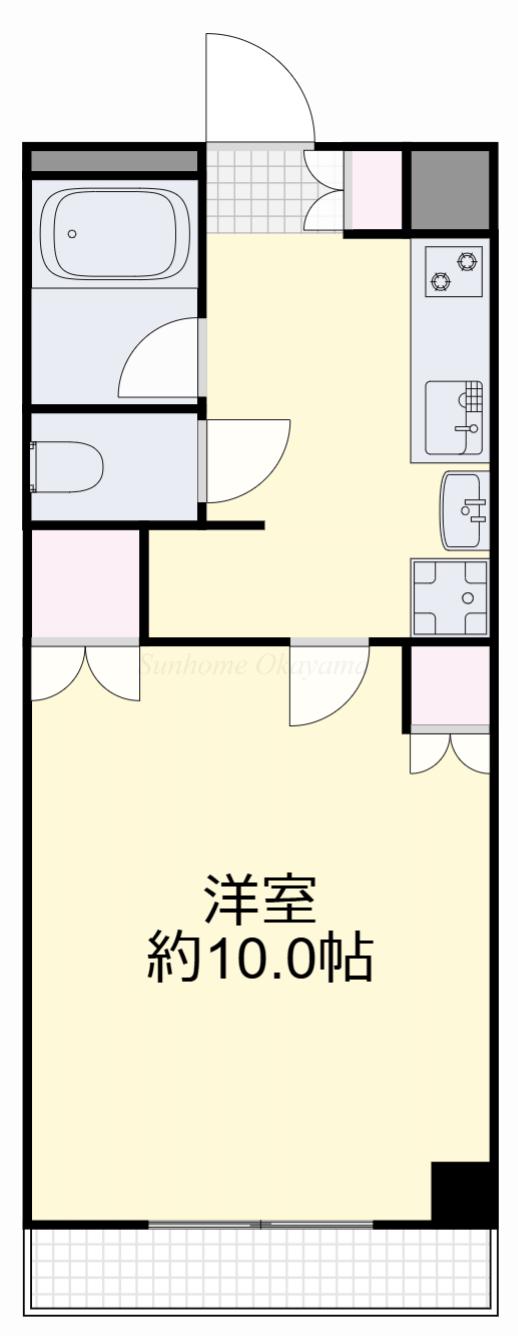パストラルK(1K/2階)の間取り写真