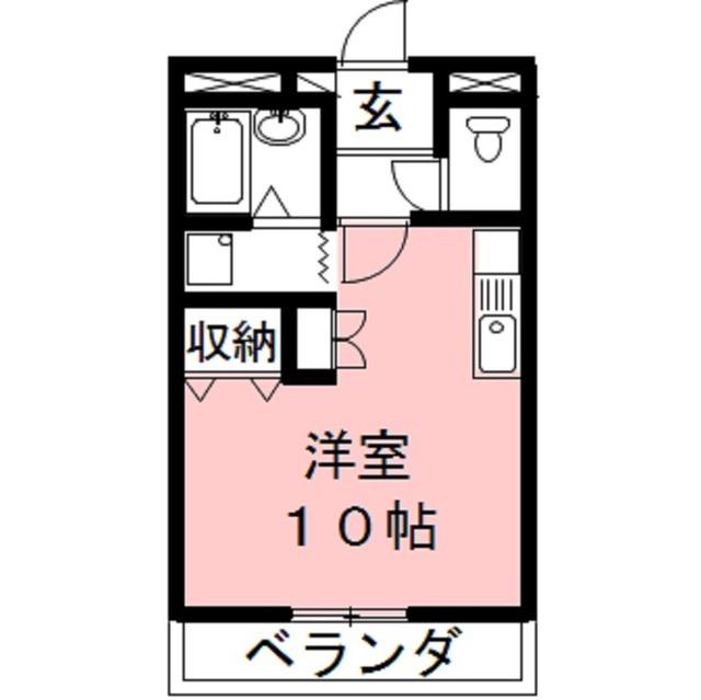 ヴォールYS(1K/2階)の間取り写真
