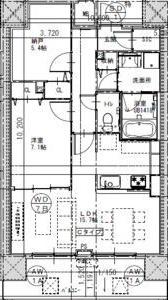 さくらHILLS ROKUBAN PLATINUM RESIDENCE(2LDK/12階)の間取り写真