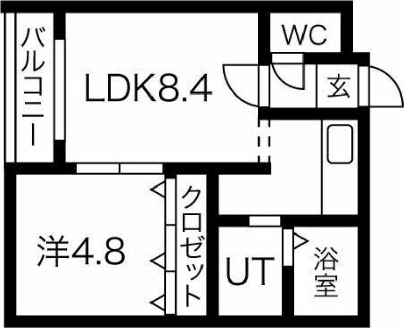  FEERIQUE (1LDK/4階)の間取り写真