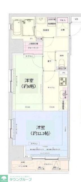 アイル銀座京橋壱番館(1LDK/5階)の間取り写真