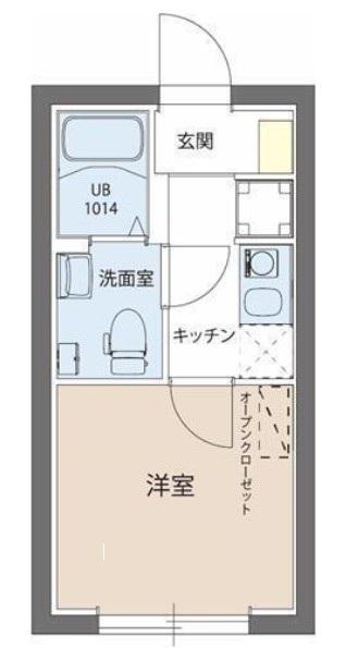 レピュア綾瀬レジデンス(1K/4階)の間取り写真