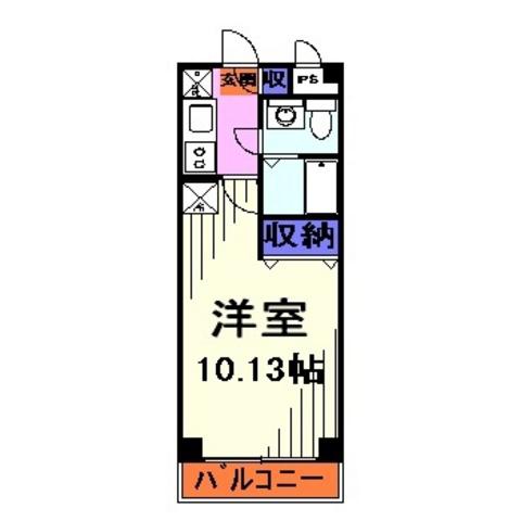 アメニティ1番館(1K/3階)の間取り写真