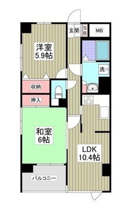 東京メトロ日比谷線 三ノ輪駅 徒歩6分 11階建 築31年(2LDK/7階)の間取り写真