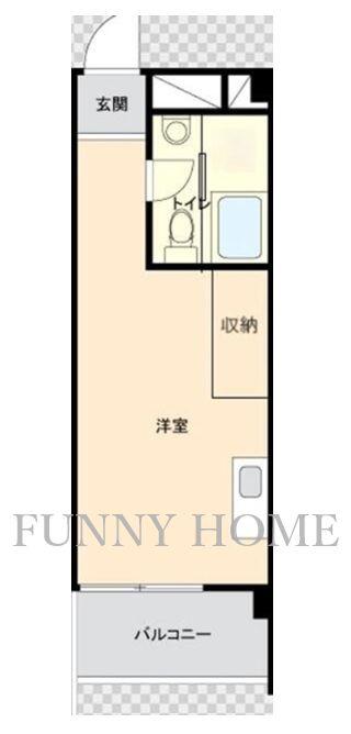 チサンマンション三軒茶屋第1(ワンルーム/4階)の間取り写真