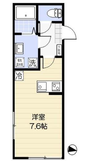 アリエル関町北 旧練馬区関町北5丁目計画(ワンルーム/3階)の間取り写真