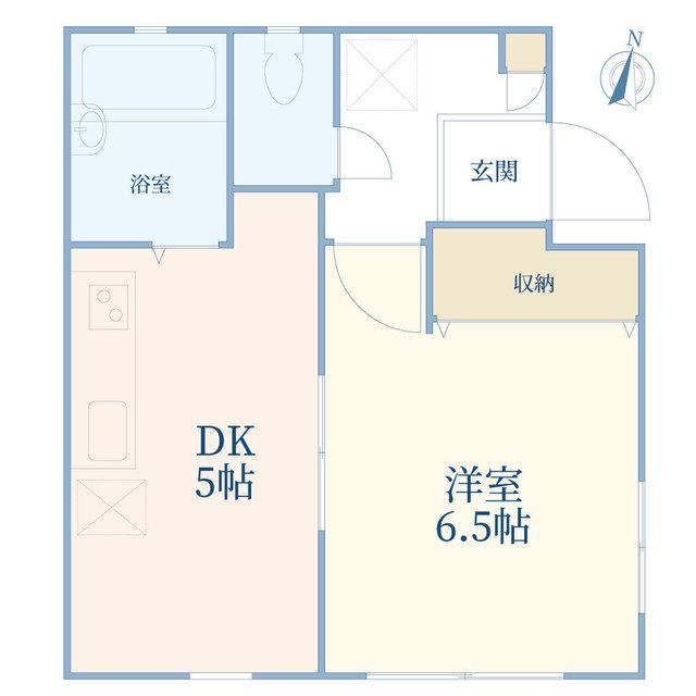 ヒルトップ浜田山(1DK/1階)の間取り写真