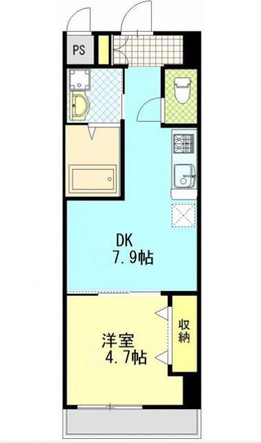 イマサモルゲン.II(1DK/2階)の間取り写真
