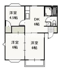 ドリームパレスK1(3DK/2階)の間取り写真