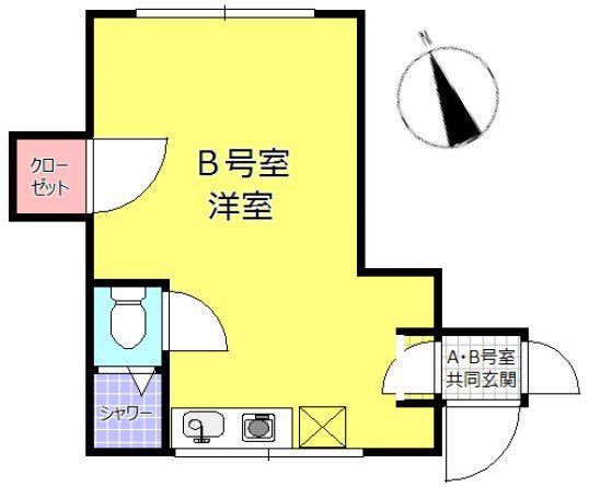 セレーサ中板橋(ワンルーム/1階)の間取り写真