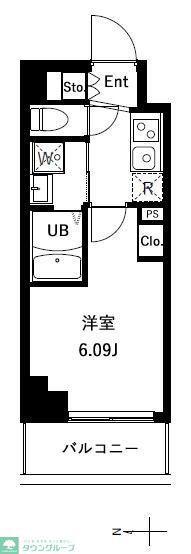 アーバンパーク川口並木(1K/4階)の間取り写真