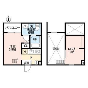 GRANSTA (ワンルーム/1階)の間取り写真