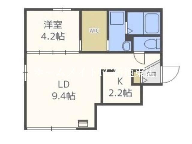 EFFORTN8(1LDK/3階)の間取り写真