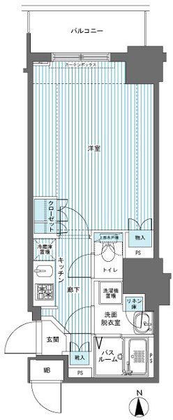 フェニックス西参道タワー(1K/3階)の間取り写真