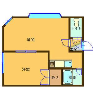 AC発寒壱番館(1LDK/1階)の間取り写真
