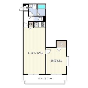 ベラビスタ柴田(1LDK/8階)の間取り写真