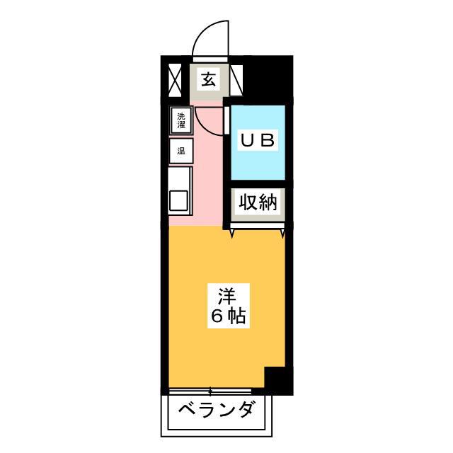 フレックス西八王子(1K/3階)の間取り写真