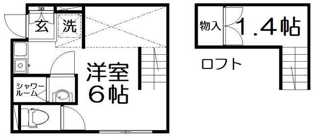 CASA BIEN NYAGAWA(ワンルーム/3階)の間取り写真