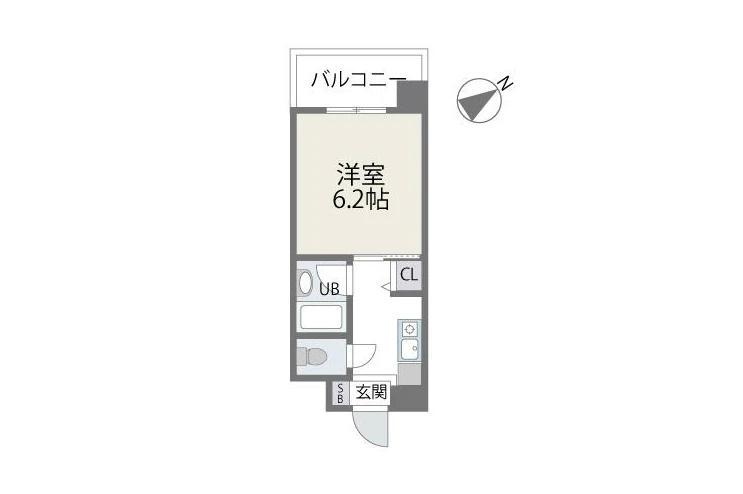 アバンダント21(1K/3階)の間取り写真