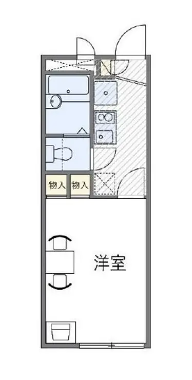 レオパレス朝日 1階階 間取り