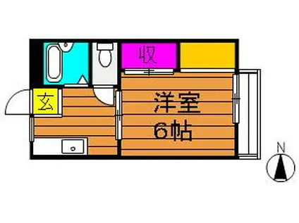 神田サンプラザ(1K/2階)の間取り写真