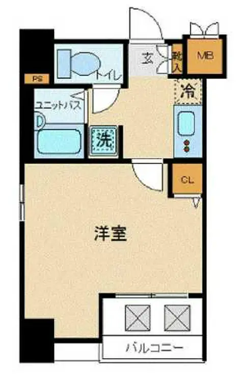 エスコート東大前 5階階 間取り