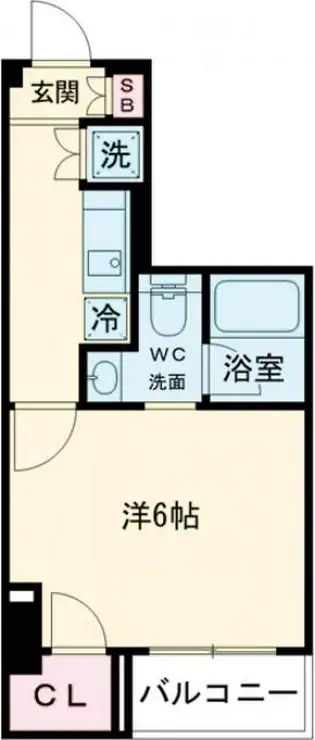 XEBEC千鳥町 6階階 間取り