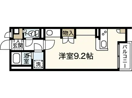 レオネクストサツキ荘(ワンルーム/2階)の間取り写真