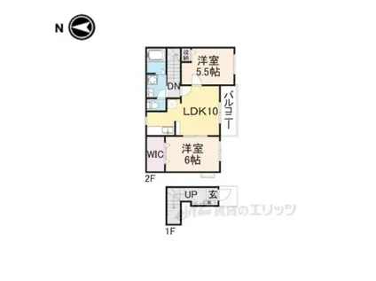 サンシャイン富堂Ⅱ(2LDK/2階)の間取り写真