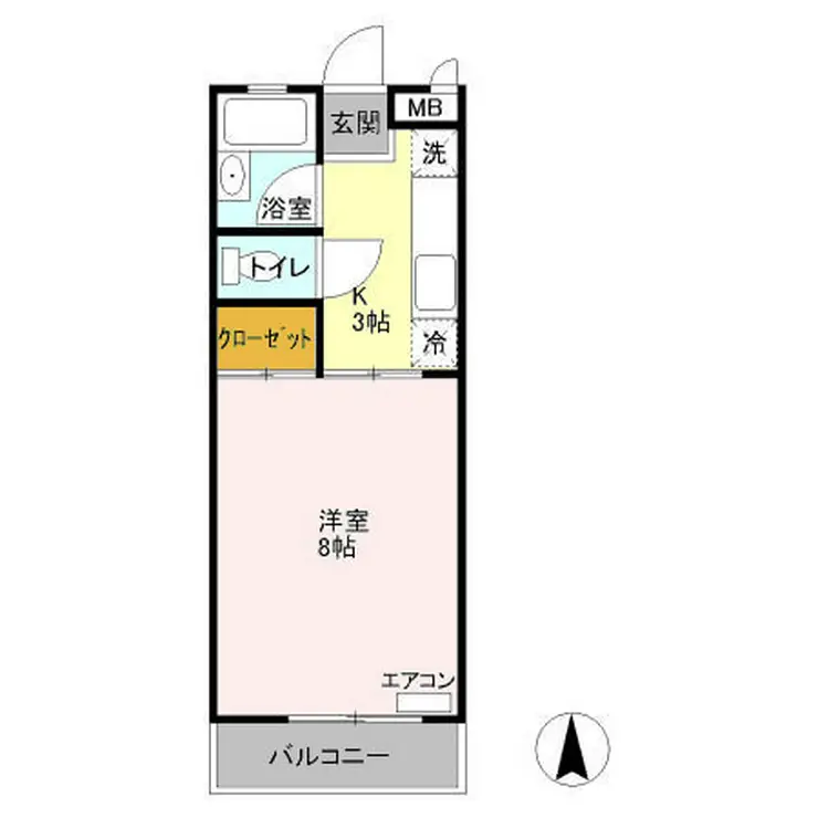シャトーブリリアント 2階階 間取り