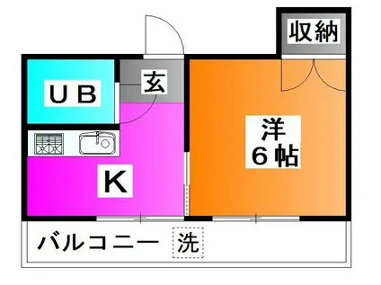 アーバンコロニー滝野川(1K/4階)の間取り写真