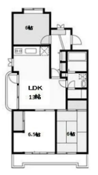 佐伯レジデンス 3階階 間取り