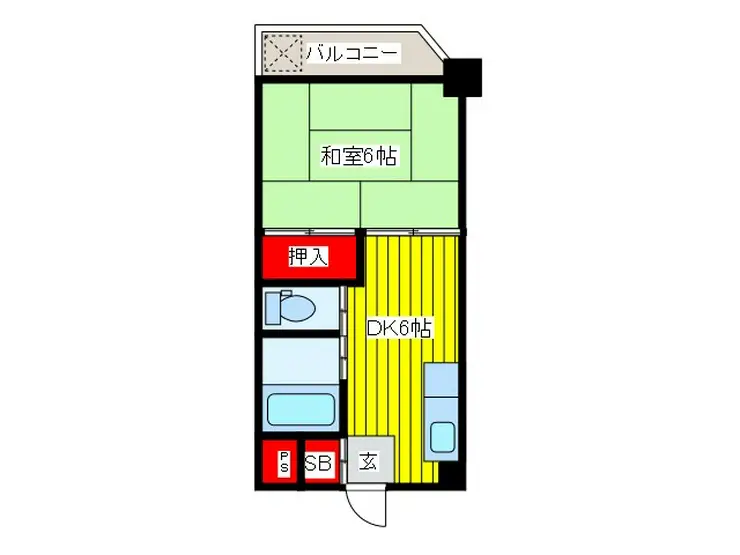 わらびマンション 9階階 間取り
