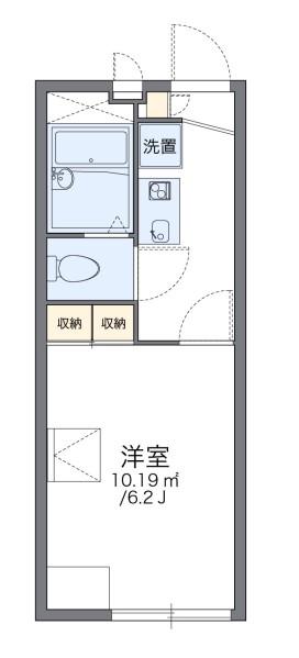 レオパレスゴーゴー(1K/2階)の間取り写真