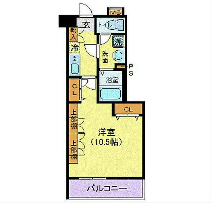 エスコート芝浦EAST 9階階 間取り