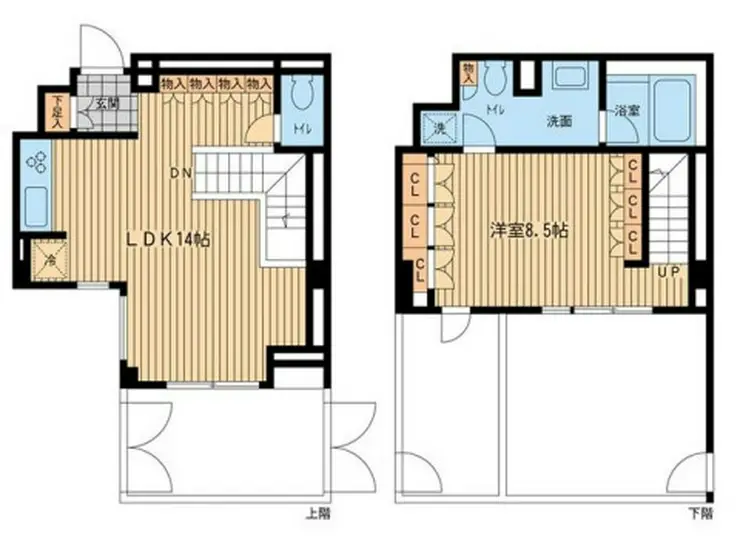 レジデンス代々木公園 1階階 間取り