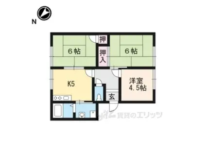 ハイム タムラ(3DK/1階)の間取り写真