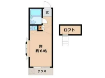 グレース向山(ワンルーム/1階)の間取り写真