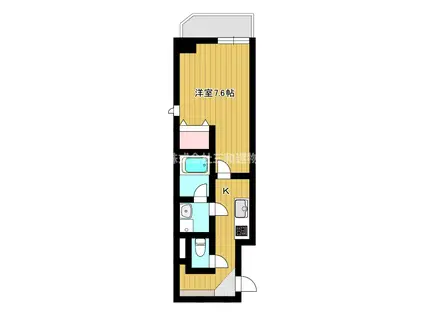 シック朝霞(1K/3階)の間取り写真