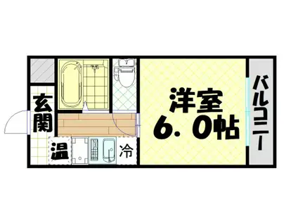 グランディール壹番館(1K/7階)の間取り写真