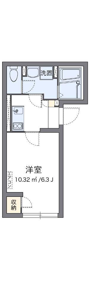 クレイノエトワールK品川(1K/1階)の間取り写真
