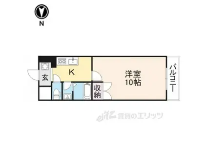 グランドビル竹ノ花(1K/5階)の間取り写真