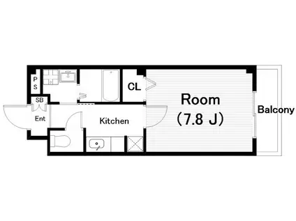 フィオーレ・N(1K/1階)の間取り写真