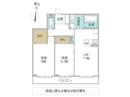 プルミエール(2LDK/1階)の間取り写真