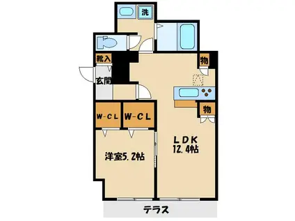 SKY MAISON II(1LDK/1階)の間取り写真