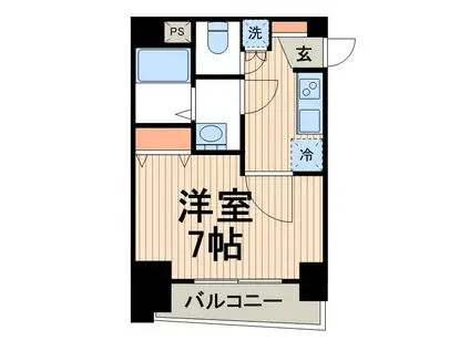 アイル文京白山(1K/14階)の間取り写真