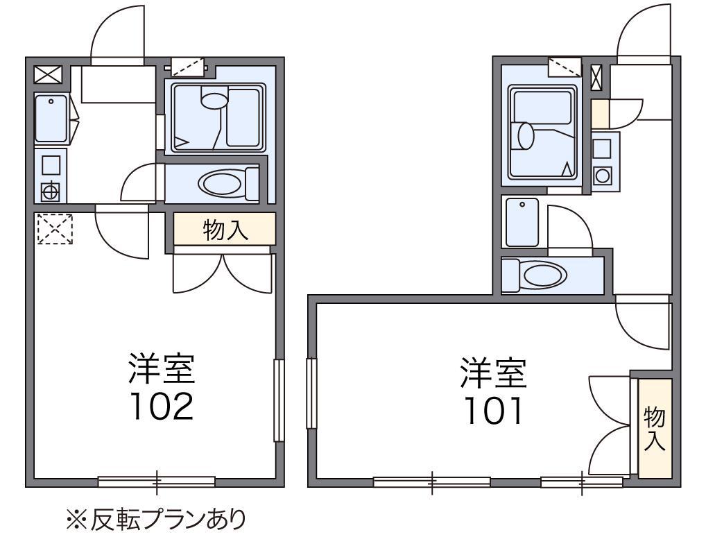 レオパレスAVENUE壱番館(1K/1階)の間取り写真