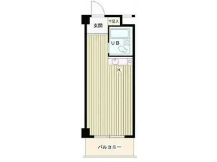 ローヤルガーデン(ワンルーム/8階)の間取り写真